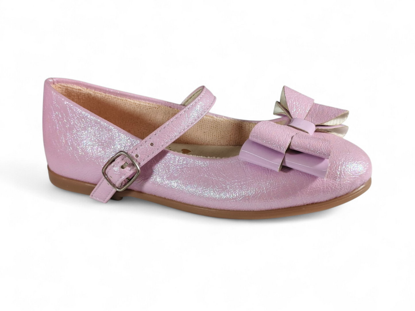 Baletas para niña Lila elegantes con lazo