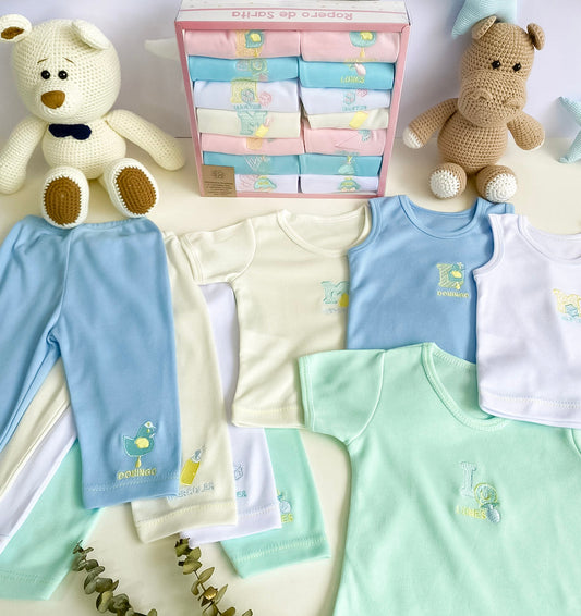 Semana Encantada: Set Semanario 14 Piezas Rosado Menta