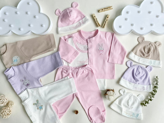 Mimos del Bosque: Set Semanario 16 Piezas Galleta Rosado Lila