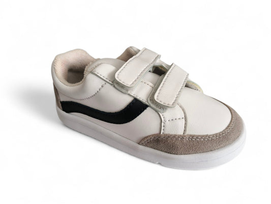 Zapatos para bebé blancos con azul deportivos con velcro
