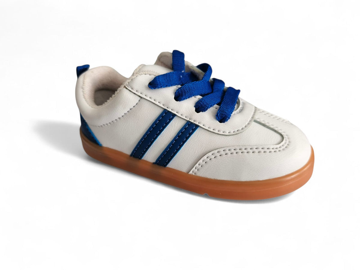 Zapatos para bebé deportivos con cordón en tono azul rey
