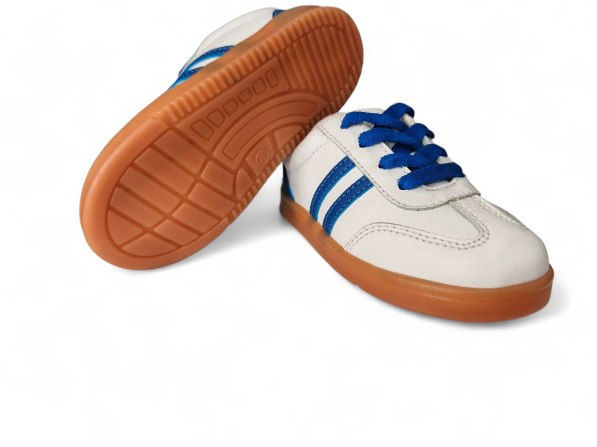 Zapatos para bebé deportivos con cordón en tono azul rey