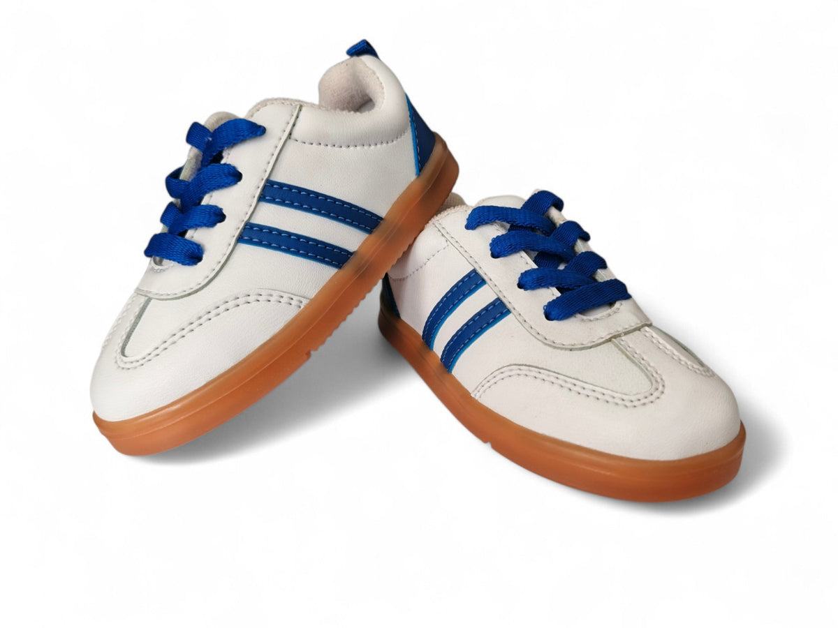 Zapatos para bebé deportivos con cordón en tono azul rey