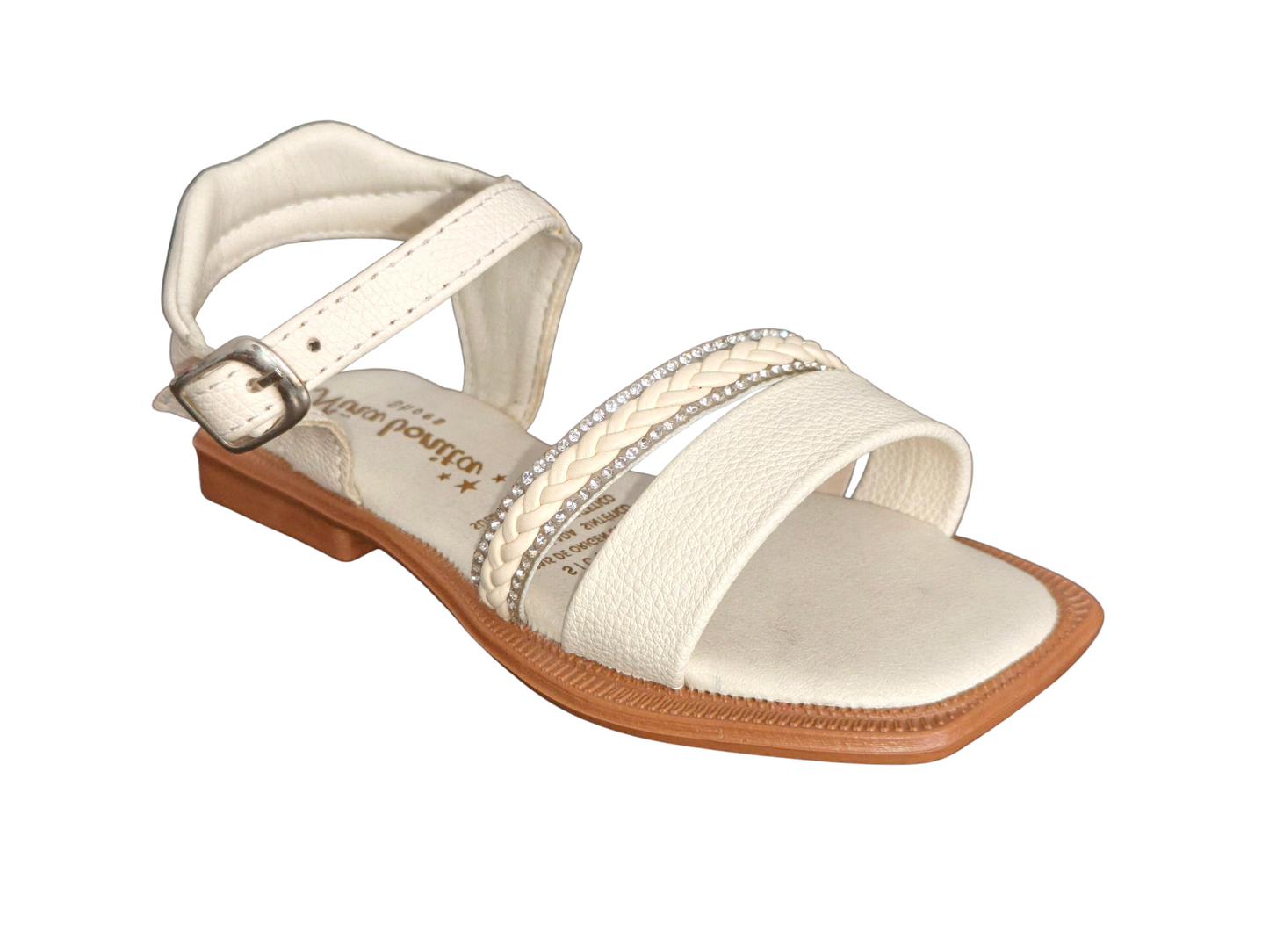 sandalia para niña elegante en tono Talco | KIDO