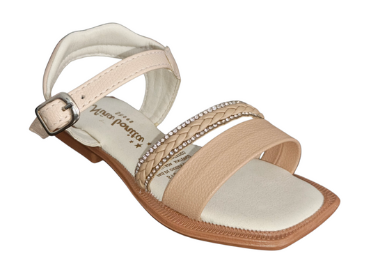 sandalia para niña elegante en tono Nude | KIDO