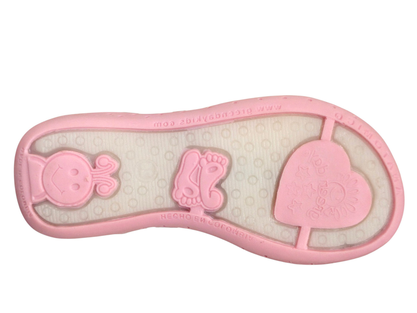Sandalias para niña color beige con nude delicadas con velcro