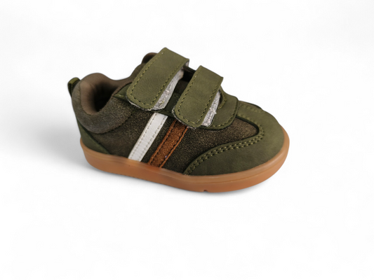 Tenis Bebé Niño Estilo Aventurero Verde con Velcro