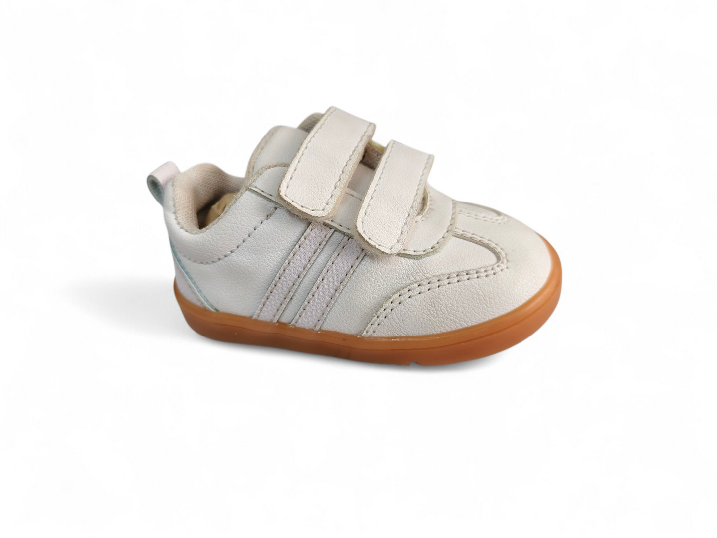 Tenis Bebé Unisex Blanco Clásico con Doble Velcro