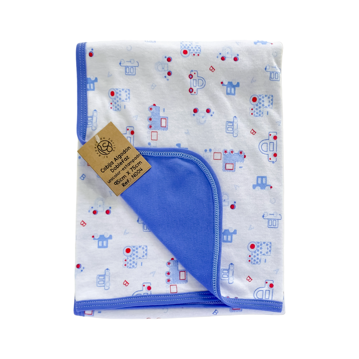 Ensueños Estampados Celeste - Cobija Doble Estampada*