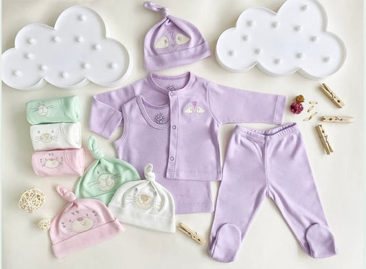 Sinfonía de Sueños: Set Semanario 16 Piezas Rosado Verde